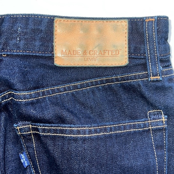 Levi’s Shuttle Style Made & Crafted Dark Blue Straight Jeans Waist 28”Length 31” - Picture 6 of 6